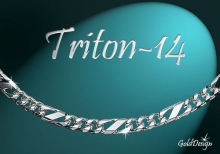 Triton 14 - náramek stříbřený